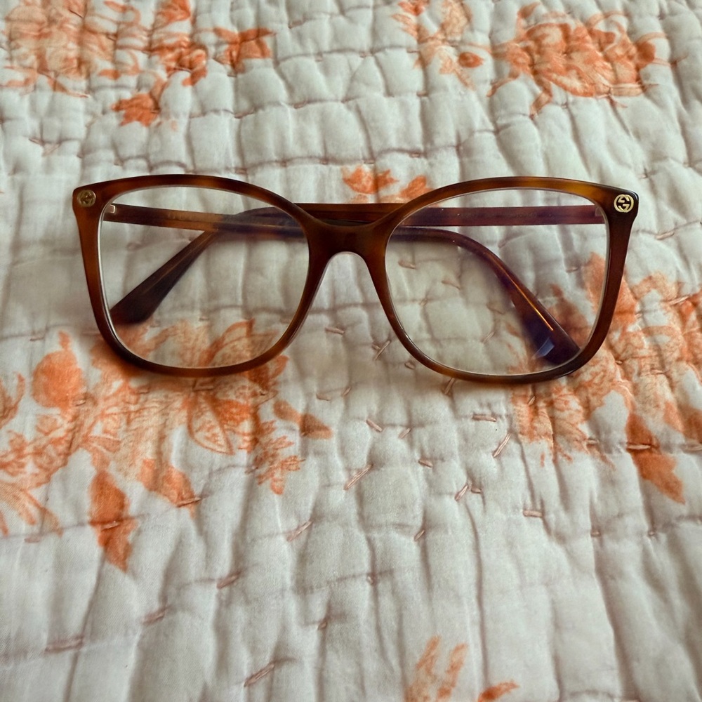 Gucci Brown Cateye Eyeglasses GG0026O - Picture 3 of 10